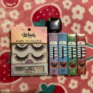 NYX Matte Liquid Eyeliner Collection with Ardell Winks Lashes